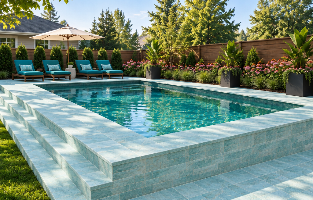 Above-Ground Rectangular Swimming Pools design 1