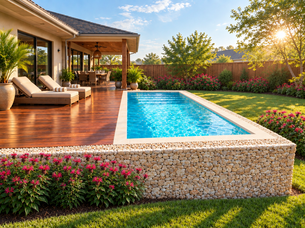 Above-Ground Rectangular Swimming Pools design 7