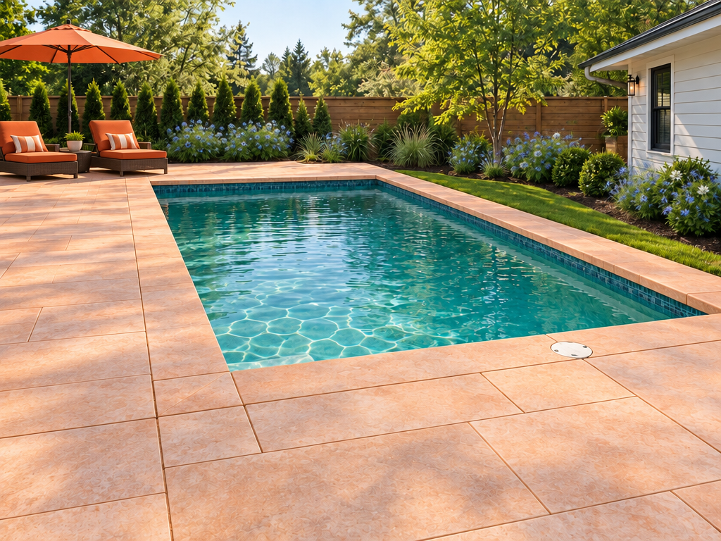 Semi-Inground Rectangular Swimming Pools design 5